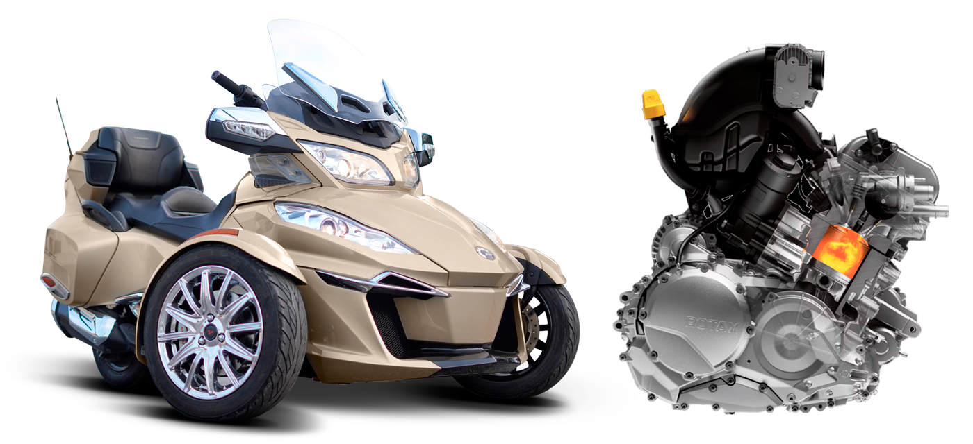 Poznaj drogowego trójkołowca SPYDER RT z silnikiem 1330 cc